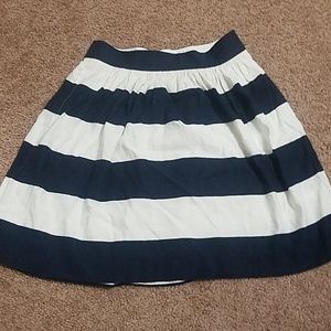 Stripped Navy and white skirt